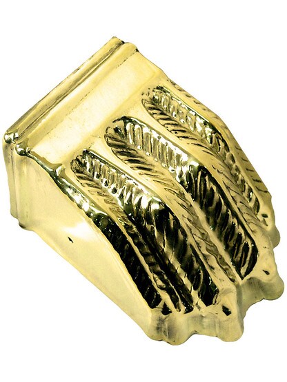Large Brass Clawfoot Toe Cap in Un-Lacquered Brass.
